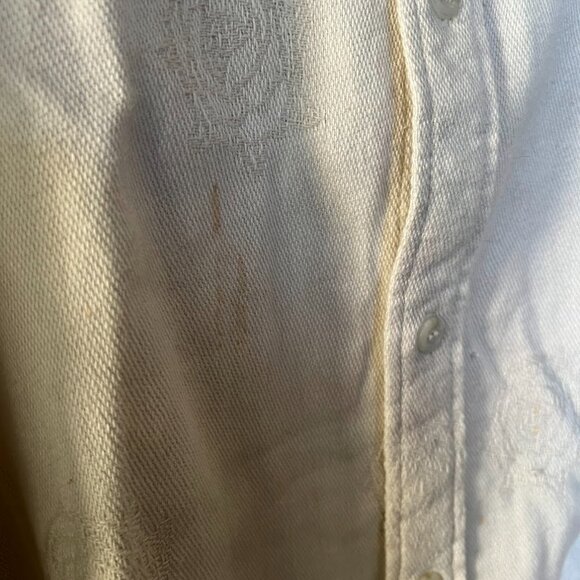 Vans Off The Wall Mens Antique White Walker L/S Flannel Shirt Size L - Picture 4 of 11